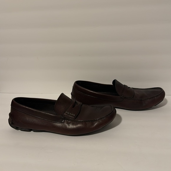 Men’s Prada Brown Leather Loafers! - Picture 2 of 10